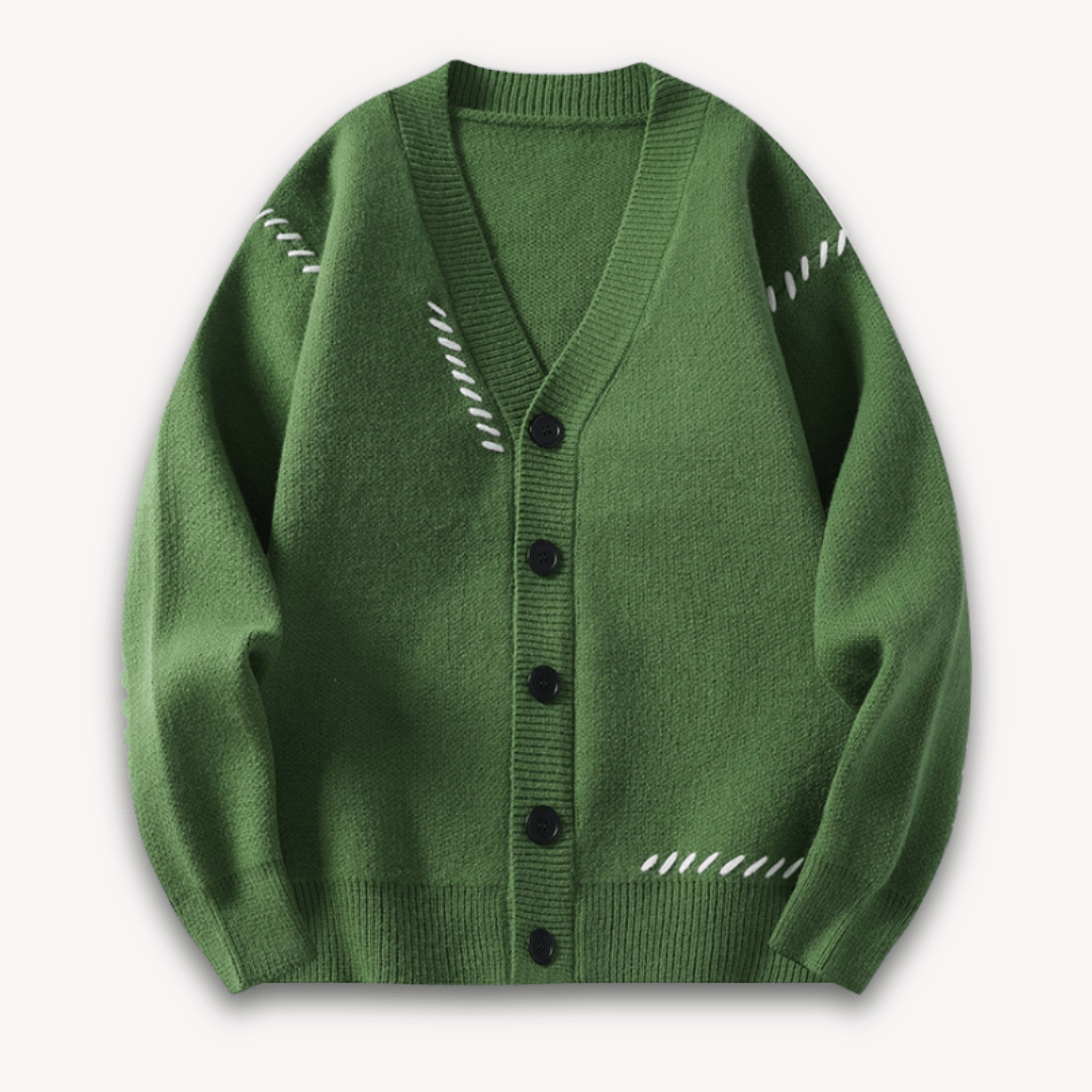Vadim | Soft knitted cardigan with button closure