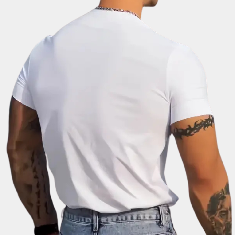 Manuel® | Classic V-neck shirt for men