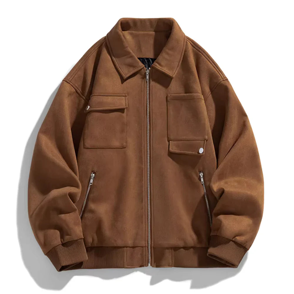 Drew | Carter Suede Cargo Jacket