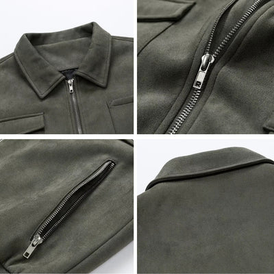 Drew | Carter Suede Cargo Jacket