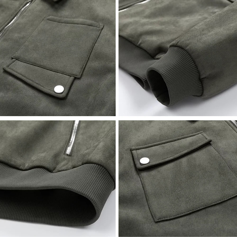 Drew | Carter Suede Cargo Jacket