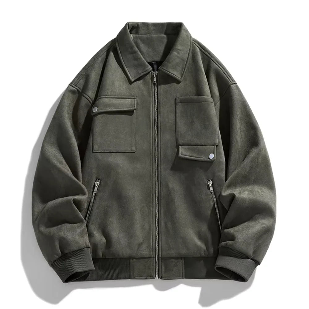 Drew | Carter Suede Cargo Jacket