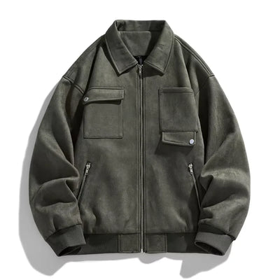 Drew | Carter Suede Cargo Jacket