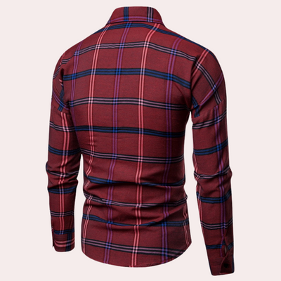 Nicolás® | Fashionable checked shirt for men