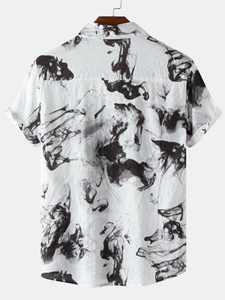 Arvan® | Ink Painting Short Sleeve Shirts