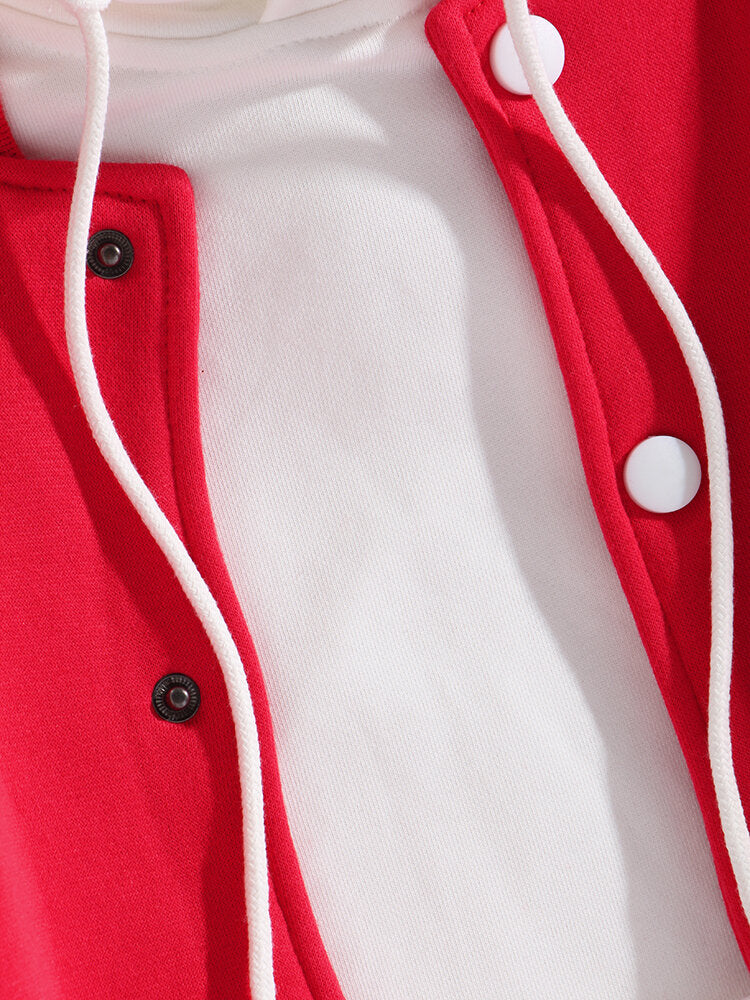 Zion | Contrast Baseball Jacket Without Hoodie