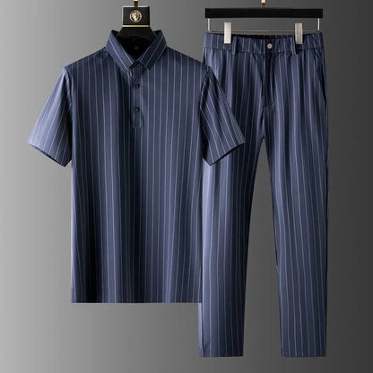 Cosme® | Belluno Pinstripe Suit Set