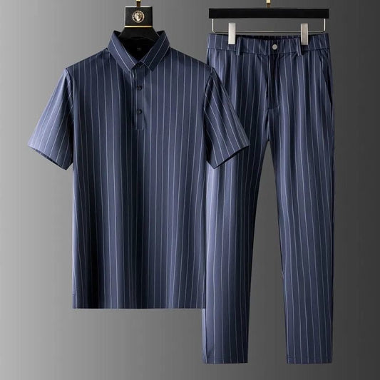 Cosme® | Belluno Pinstripe Suit Set