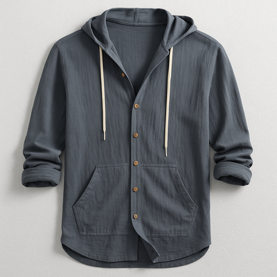 Wyatt | Oxford Hoodie Shirt