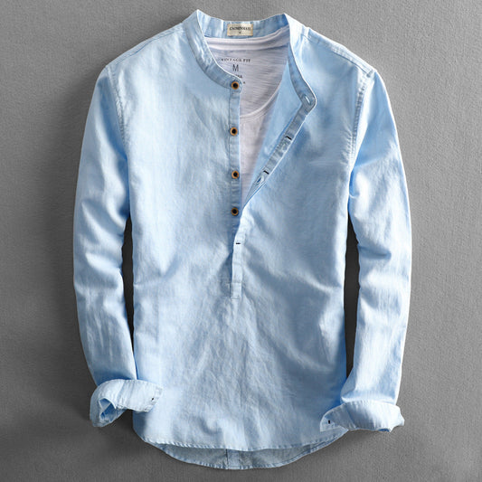 Lesslie® | Summer Linen Shirt For Men In Japanese Style