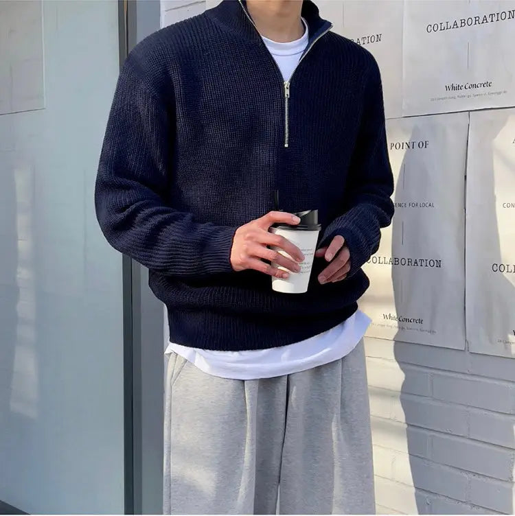 Crispin® | Classic Warm Sweater With Zipper