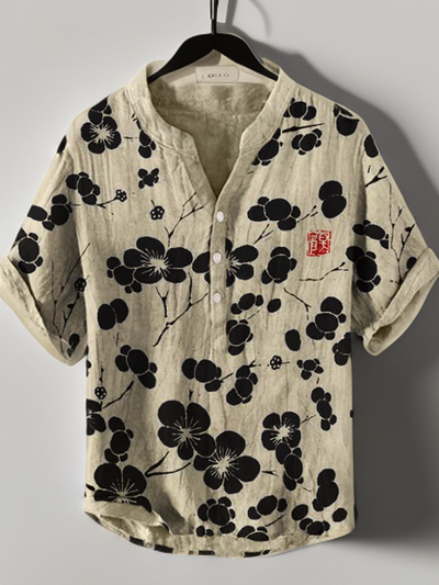 James® | Japanese Blouse With Cherry Flowers
