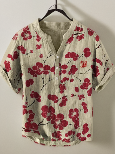 James® | Japanese Blouse With Cherry Flowers