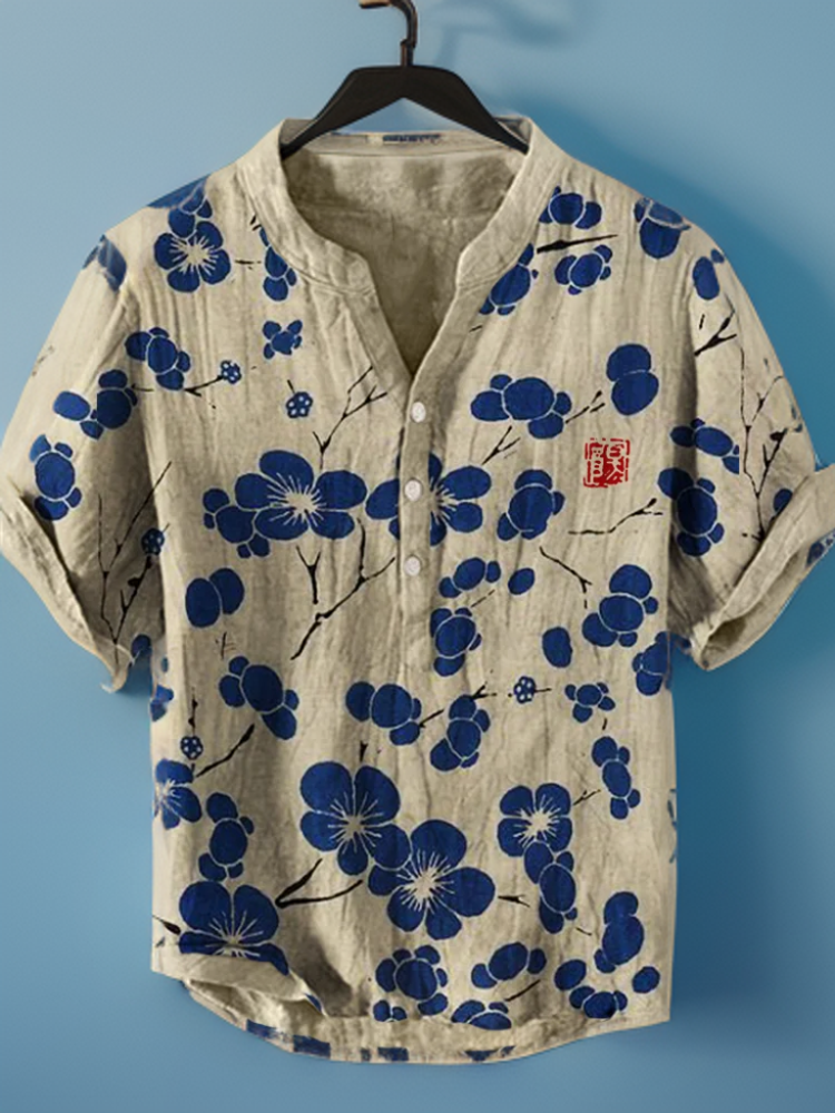 James® | Japanese Blouse With Cherry Flowers