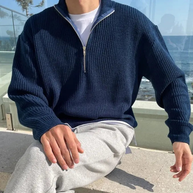 Crispin® | Classic Warm Sweater With Zipper