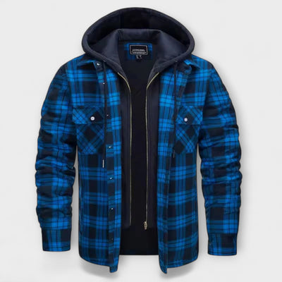 René | Plaid Hooded Jacket