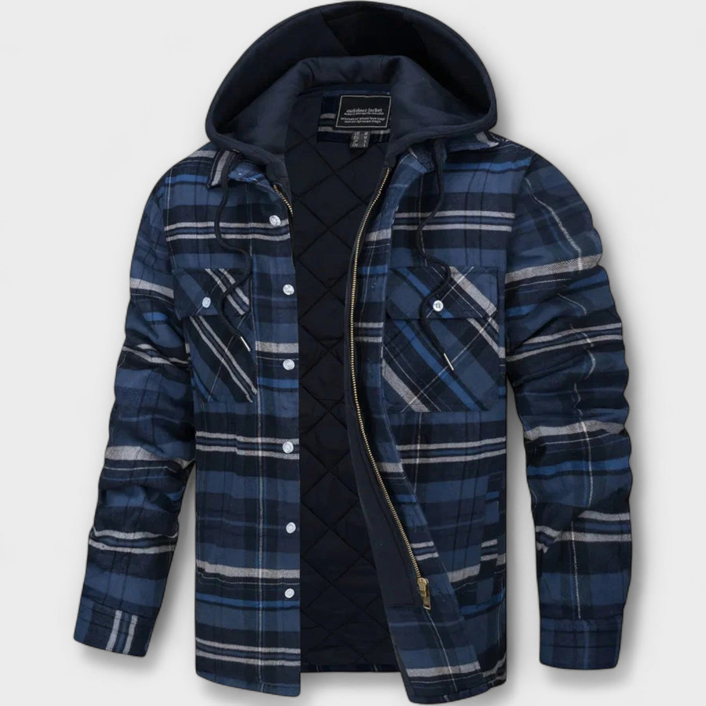 René | Plaid Hooded Jacket
