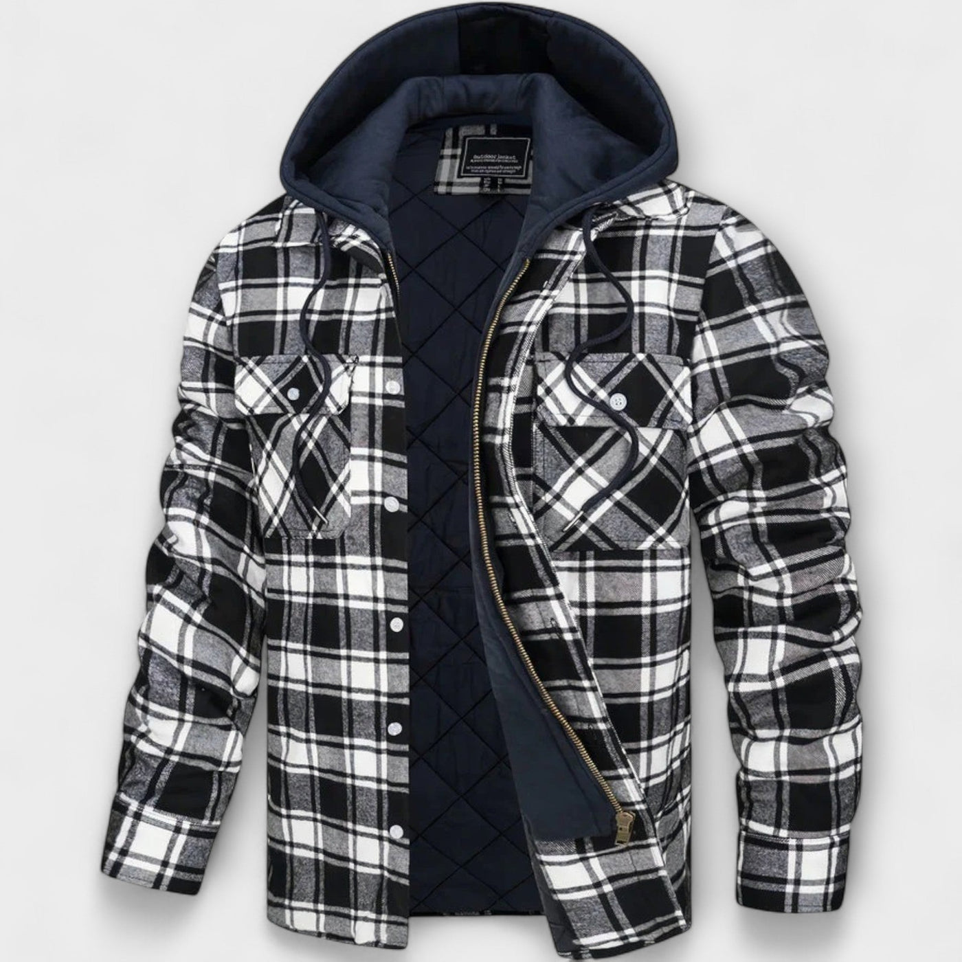 René | Plaid Hooded Jacket
