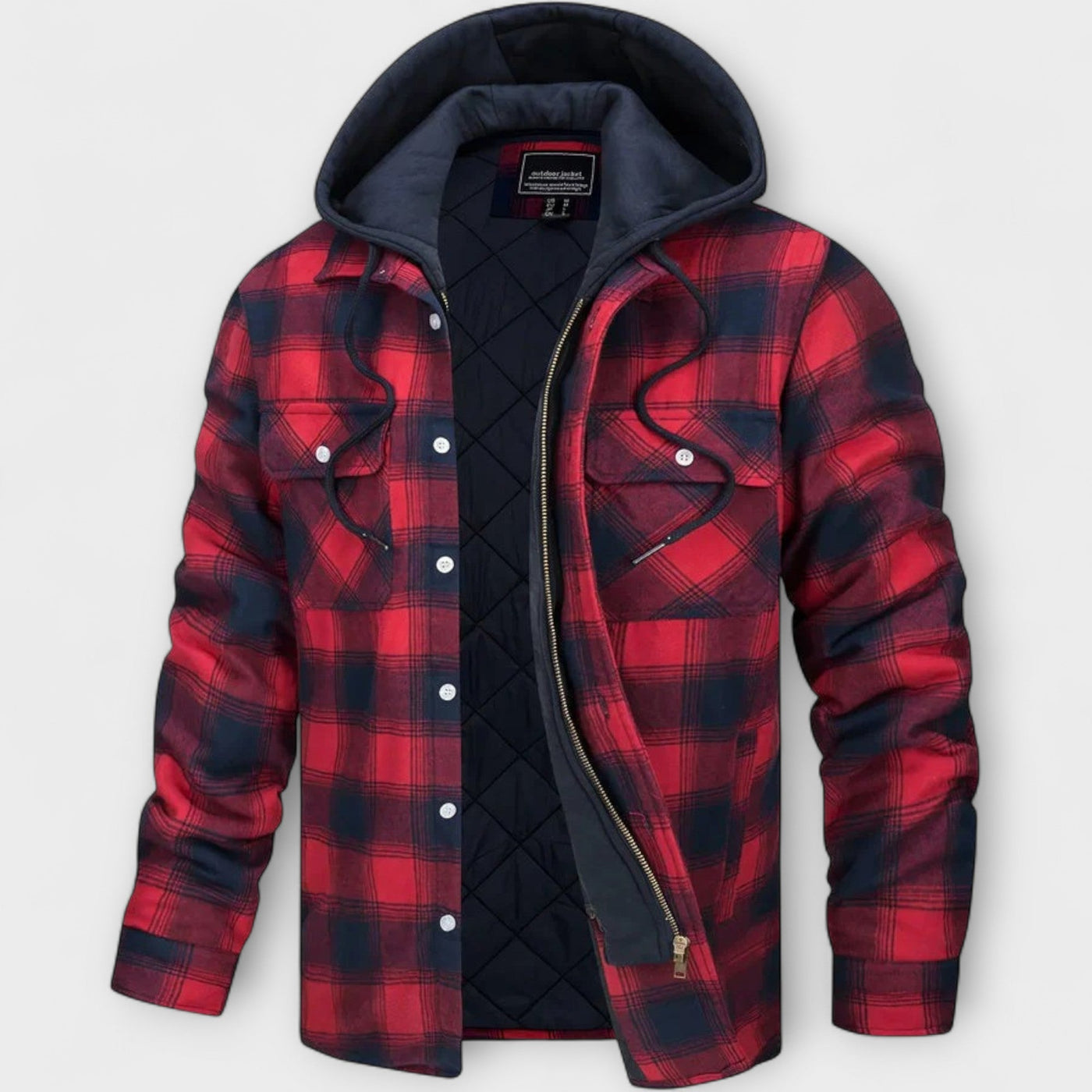 René | Plaid Hooded Jacket