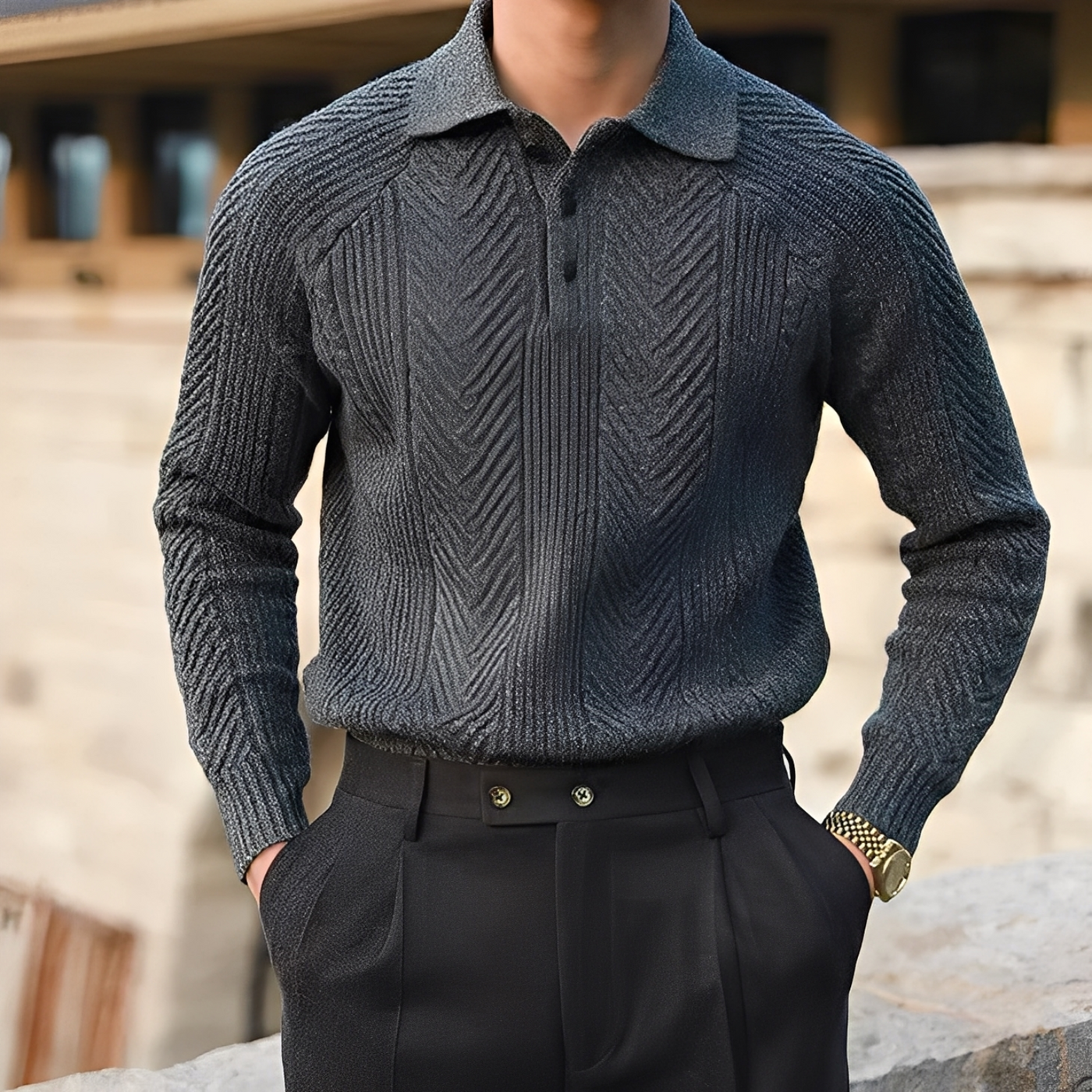Edgar | Erik – Knitted long-sleeved sweater
