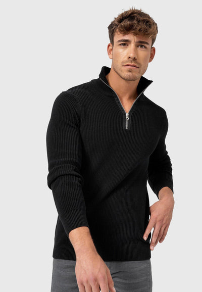 Cristóbal® | Stylish Sweatshirt With Quarter Zip Fastening