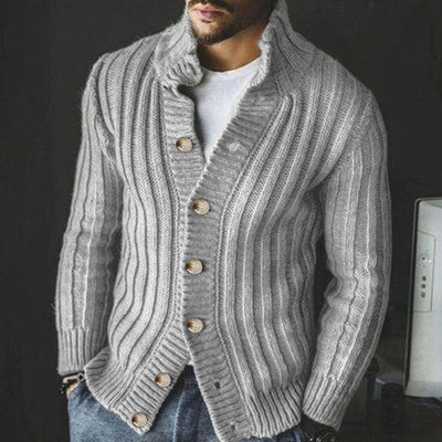 Men's Single Breastednit Sweater Jacket