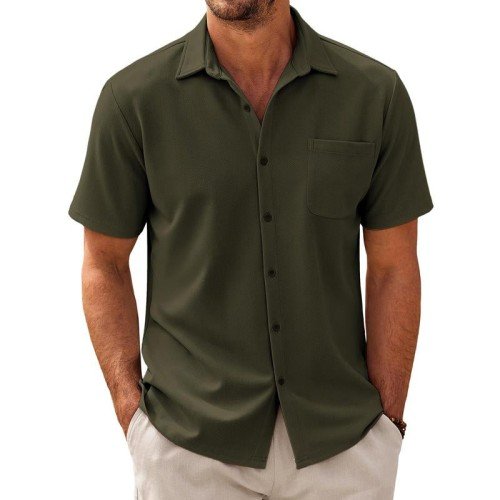 Men's Casal Cotn Blend Short Sleeve Shirt