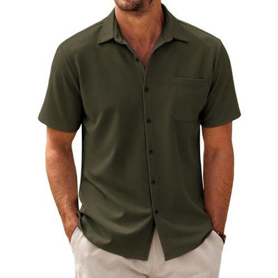 Men's Casal Cotn Blend Short Sleeve Shirt