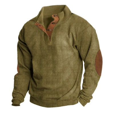 Men's Otdoor Casal Stand Collar Long Sleeve Sweatshirt