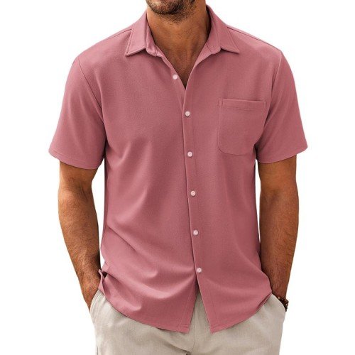 Men's Casal Cotn Blend Short Sleeve Shirt