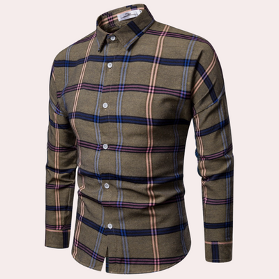 Nicolás® | Fashionable checked shirt for men