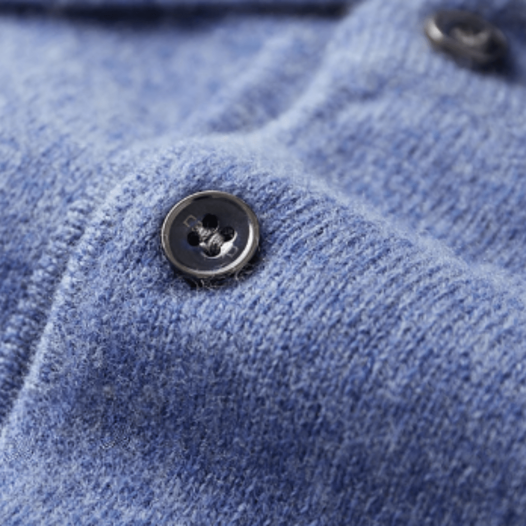 Jini | Classic wool polo with polo collar in anthracite