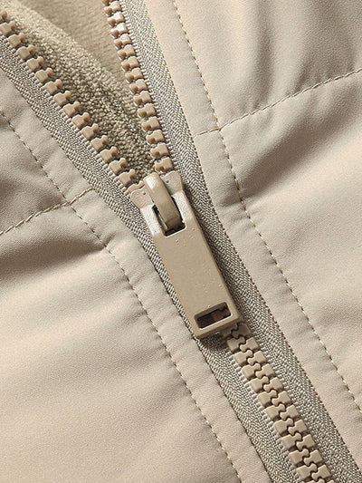 Ezra | Corduroy Patchwork Puffer Jacket