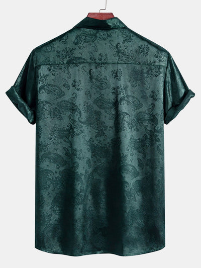 Arien® | Paisley Print Satin Shirt