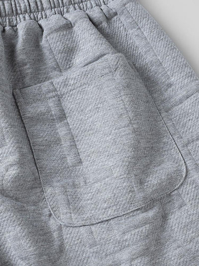 Avelino® | Letter Jacquard Warm Up Shorts