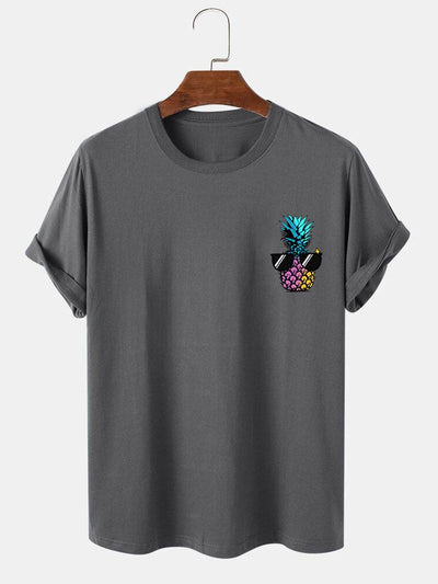 Brandon® | Pineapple With Sunglasses Print T-Shirt