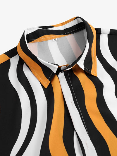 Armin® | Wavy Print Button Up Shirt