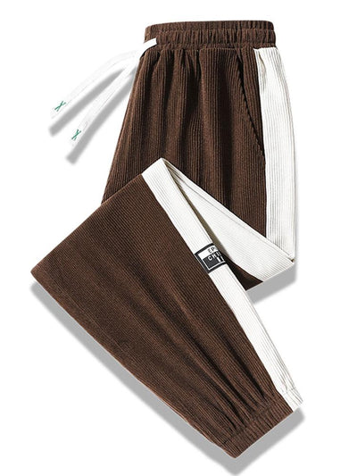 Ernesto® | Side Stripe Corduroy Jogging Pants