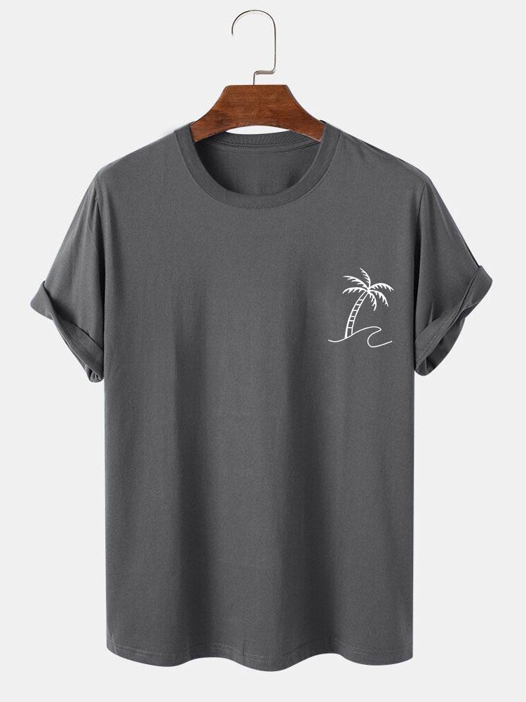 Brendan® | Palm Trees Print T-Shirt