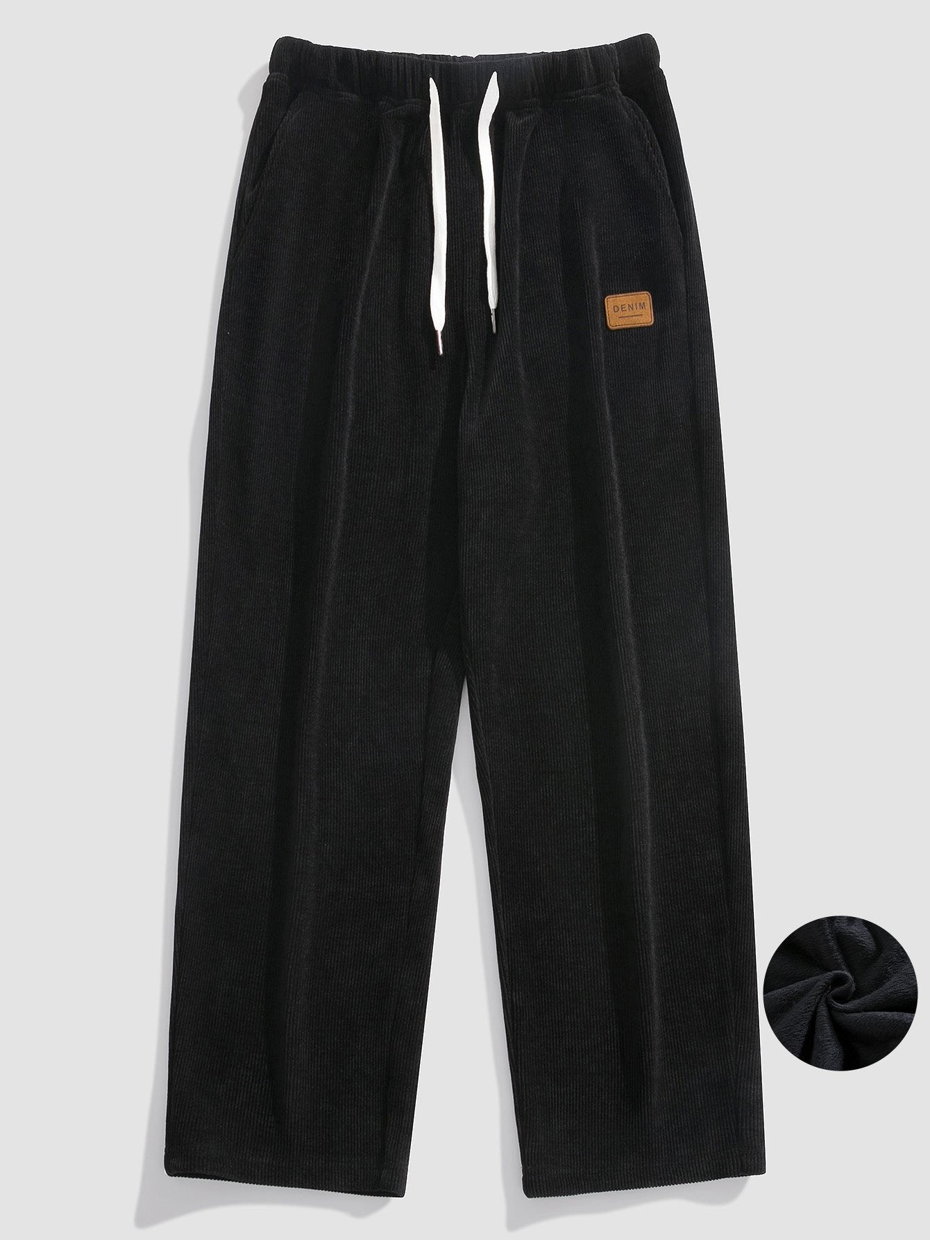 Gabino® | Polar Fleece Lined Straight Leg Corduroy Pants