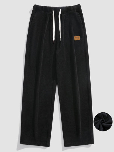 Gabino® | Polar Fleece Lined Straight Leg Corduroy Pants