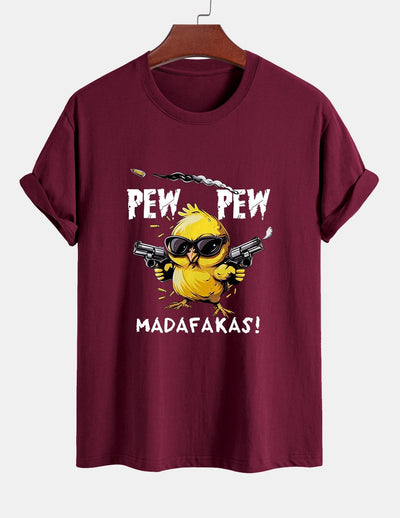 Servando® | Chicken Print Drop Shoulder Oversize T-Shirt