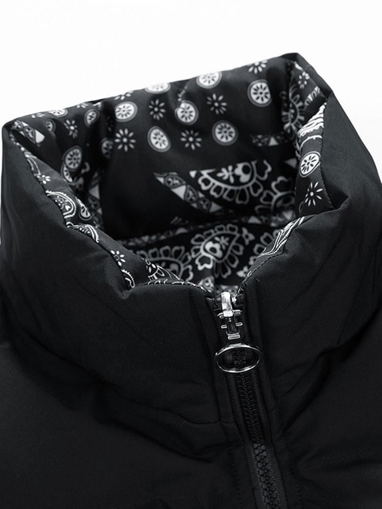 Darian | Reversible Paisley Puffer Coat