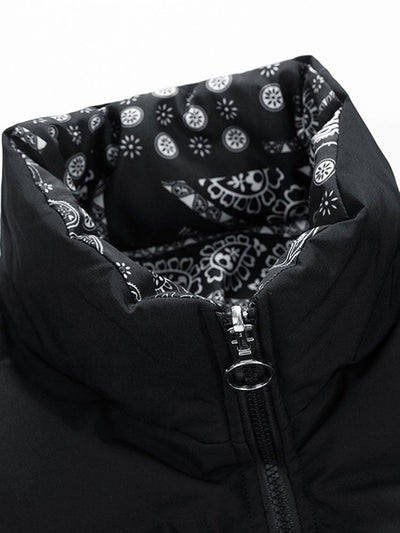 Darian | Reversible Paisley Puffer Coat
