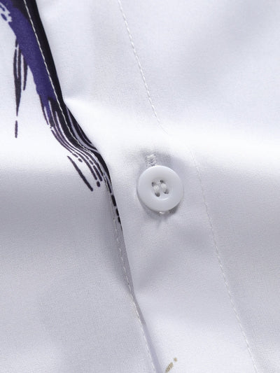 Ventura® | Brushstroke Print Button Up Shirt