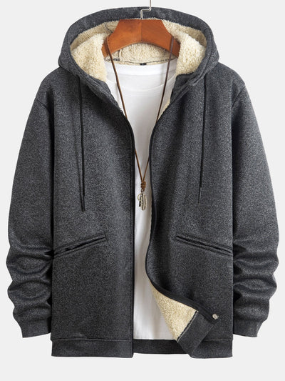 Zebulon | Teddy Lined Zip Up Hoodie