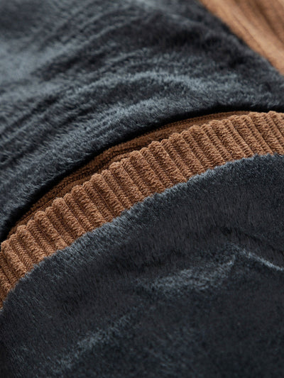 Ignacio | Funnel Neck Zipped Corduroy Jacket