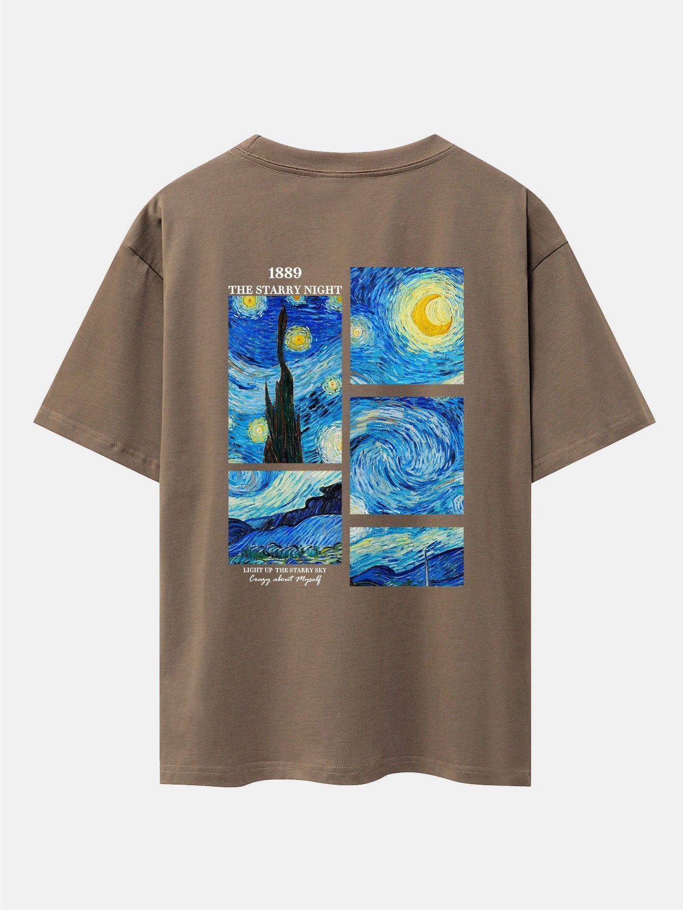Hugh® | The Starry Night Back Print Drop Shoulder Oversize T-Shirt