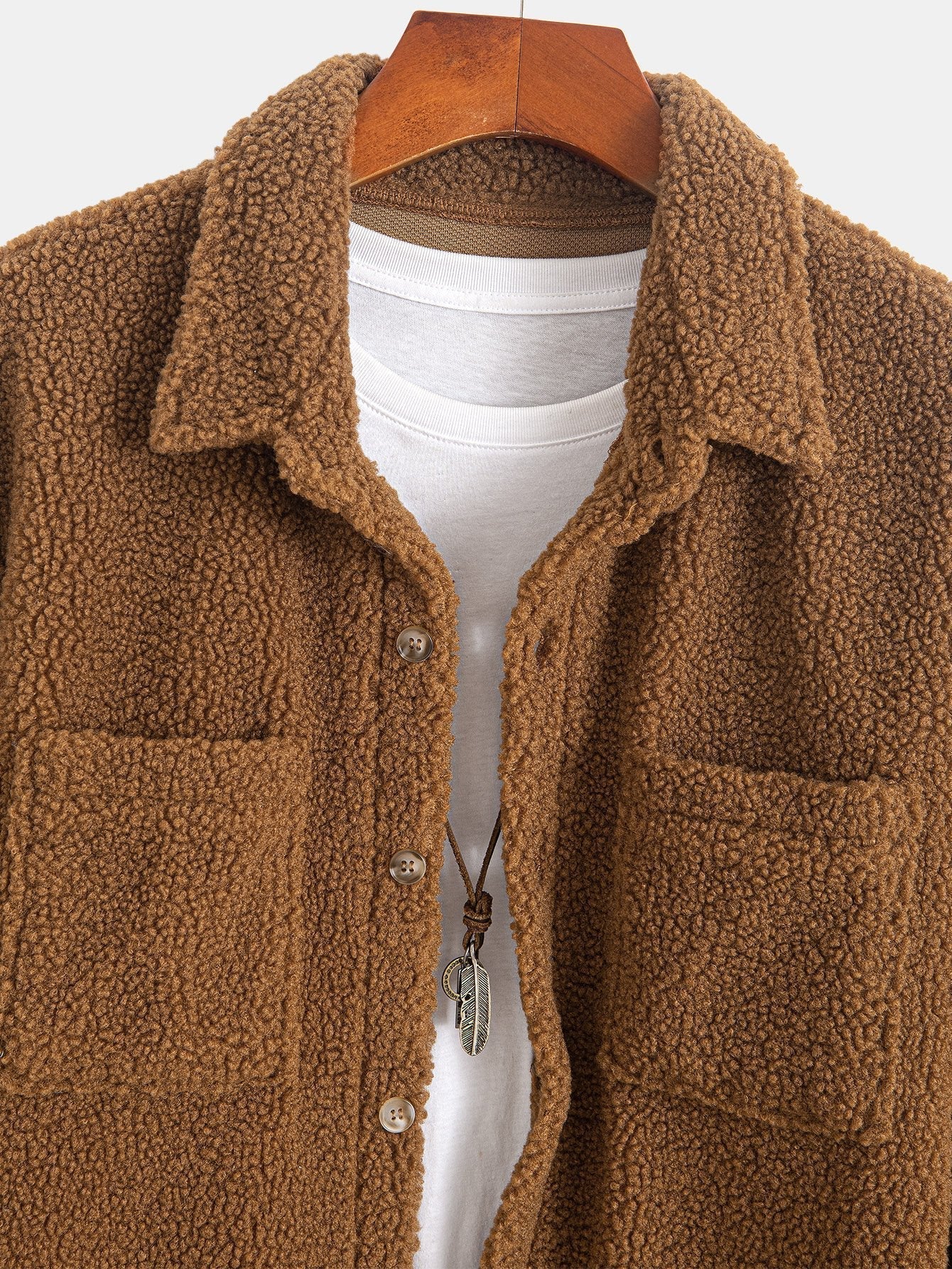 Manuel® | Teddy Fleece Button Up Shirt