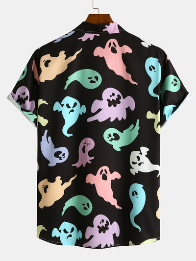 Anouar® | Funny Ghost Print Shirt